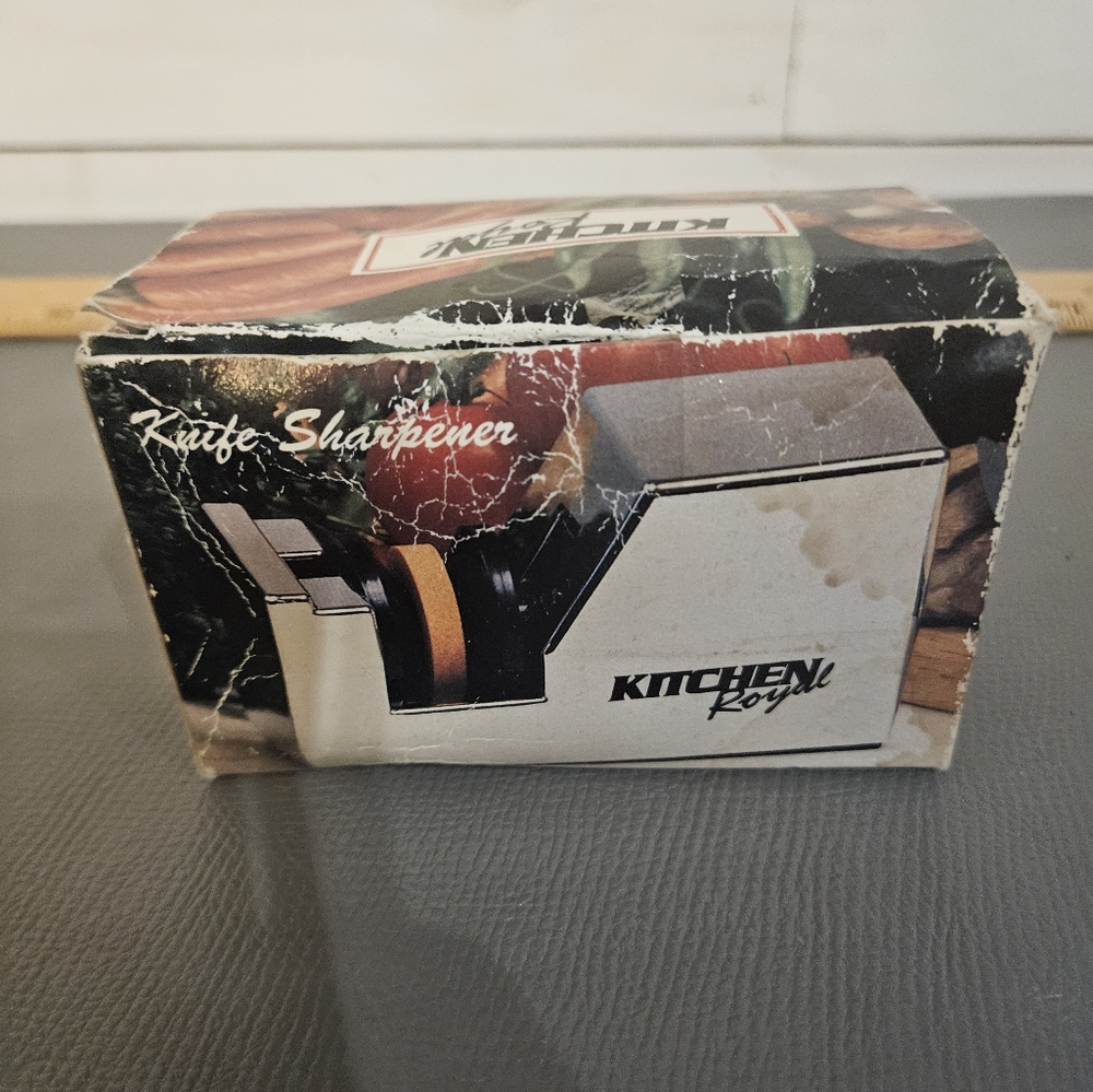 Knife Sharpener Hand Stone Kitchen Royal Straight Edge Wet Stone 13787